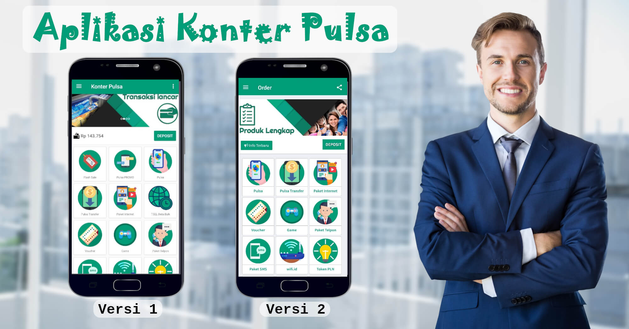 Aplikasi Konter Pulsa Online